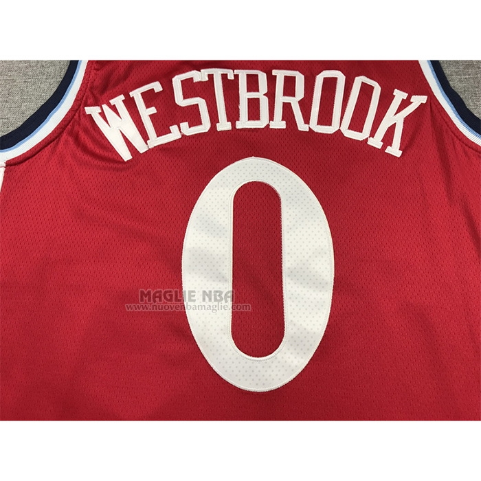 Maglia
 Russell Westbrook NO 0 Los Angeles Clippers Statement 2024-25 Rosso
